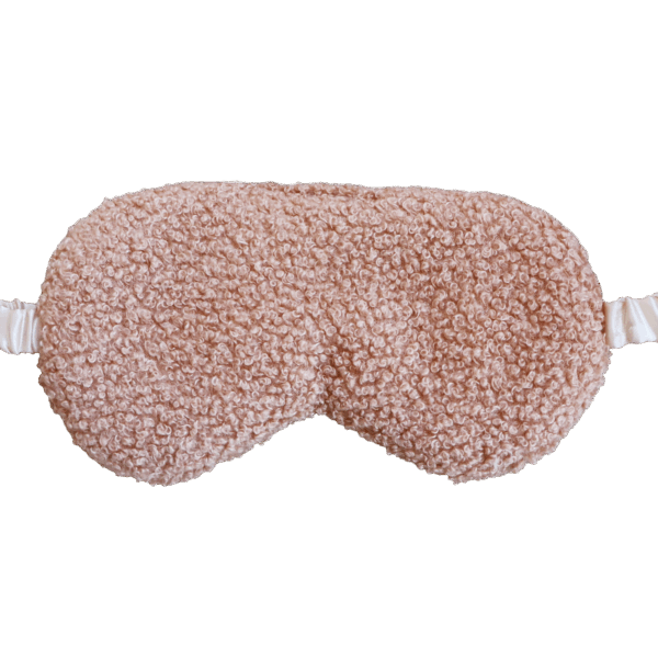 Gérard Brinard satijnen teddy slaapmasker beige